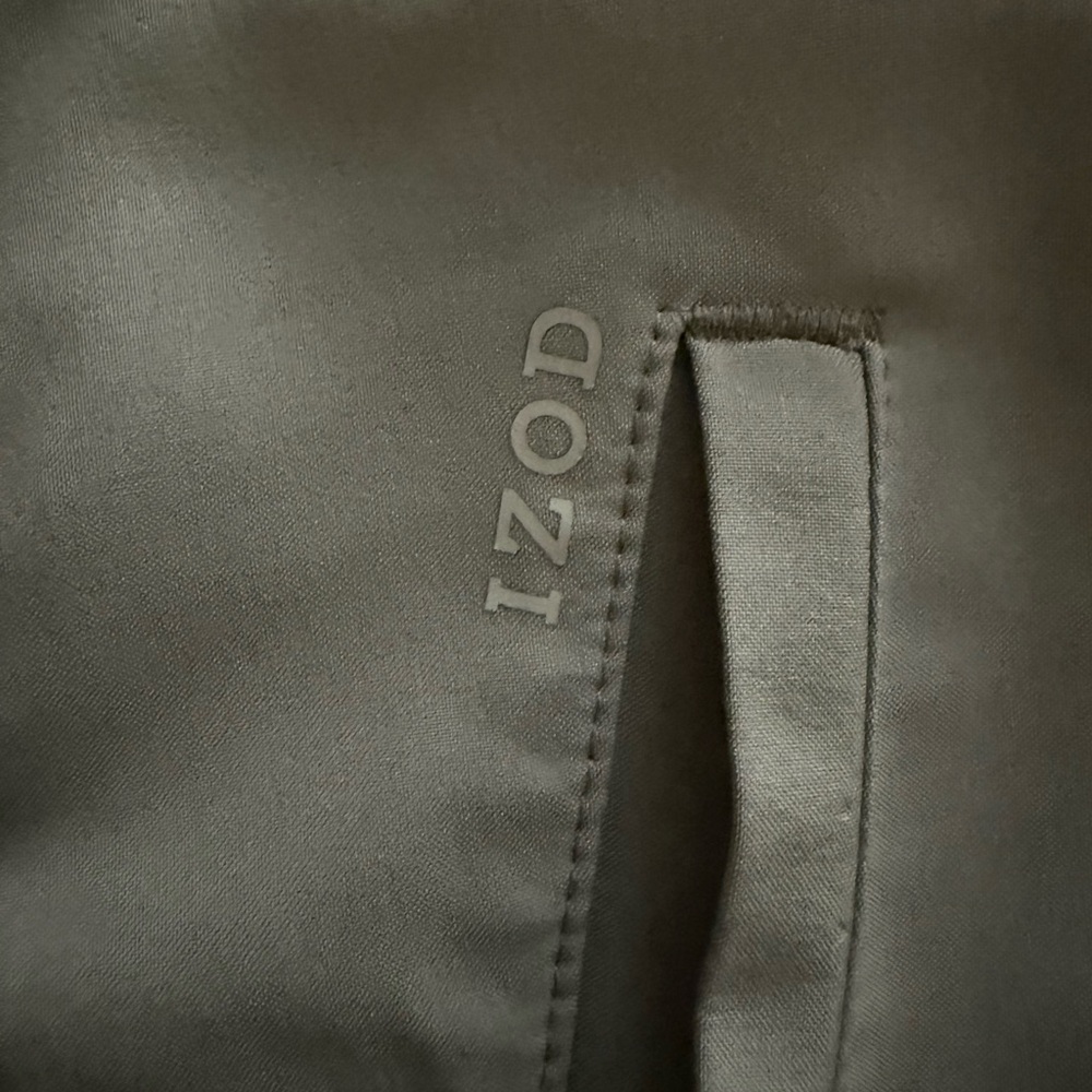 Izod Men's Light Gray Golf Pants - Picture 2 of 3